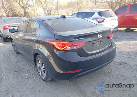 2014 Hyundai Elantra Limited z USA, uszkodzony, nr VIN 5NPDH4AEXEH474060